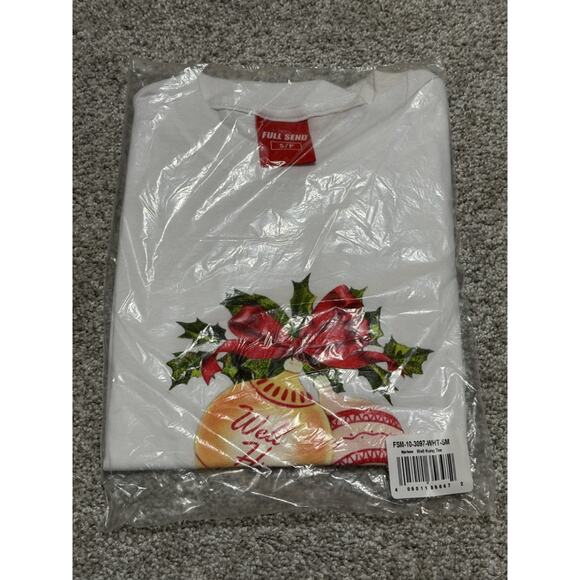 New Full Send "Well Hung" T-shirt Mens Size Small Funny Christmas Shirt - Picture 1 of 2